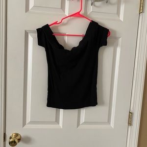 Body con off the shoulder shirt